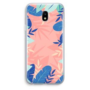 CaseCompany Tropisch: Samsung Galaxy J3 (2017) Transparant Hoesje