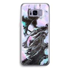 CaseCompany Pastel zwart: Samsung Galaxy S8 Plus Transparant Hoesje