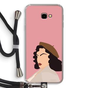 CaseCompany Confidence: Samsung Galaxy J4 Plus Transparant Hoesje met koord