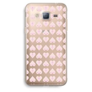 CaseCompany Ass 'n Titties: Samsung Galaxy J3 (2016) Transparant Hoesje