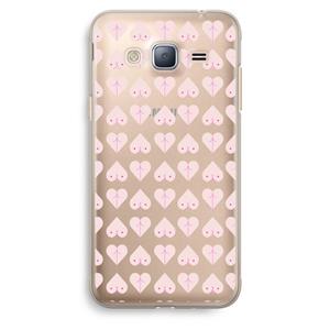 CaseCompany Ass 'n Titties: Samsung Galaxy J3 (2016) Transparant Hoesje