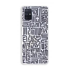 CaseCompany Moroccan Print: Galaxy A71 Transparant Hoesje