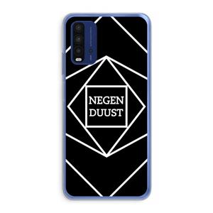 CaseCompany Negenduust geometrisch: Xiaomi Redmi 9T Transparant Hoesje