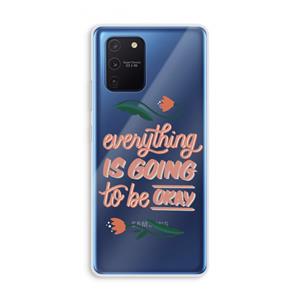 CaseCompany Optimistic flower girl: Samsung Galaxy Note 10 Lite Transparant Hoesje