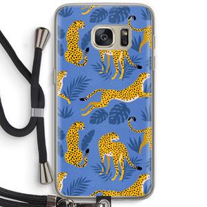 CaseCompany Luipaard: Samsung Galaxy S7 Transparant Hoesje met koord