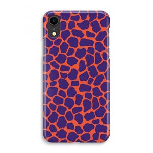 CaseCompany Purple Giraffe: iPhone XR Volledig Geprint Hoesje