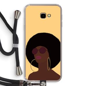 CaseCompany Golden hour: Samsung Galaxy J4 Plus Transparant Hoesje met koord