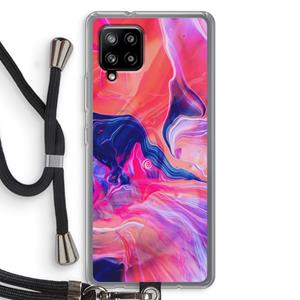 CaseCompany Earth And Ocean: Samsung Galaxy A42 5G Transparant Hoesje met koord