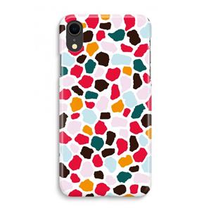 CaseCompany Colored Giraffe: iPhone XR Volledig Geprint Hoesje