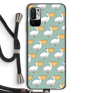 CaseCompany Pelican: Xiaomi Redmi Note 10 5G Transparant Hoesje met koord