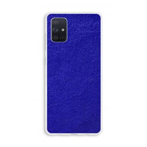 CaseCompany Majorelle Blue: Galaxy A71 Transparant Hoesje