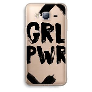 CaseCompany Girl Power #2: Samsung Galaxy J3 (2016) Transparant Hoesje