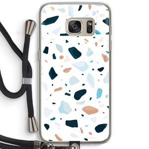 CaseCompany Terrazzo N°13: Samsung Galaxy S7 Transparant Hoesje met koord