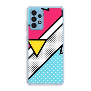 CaseCompany Pop Art #3: Samsung Galaxy A52 Transparant Hoesje