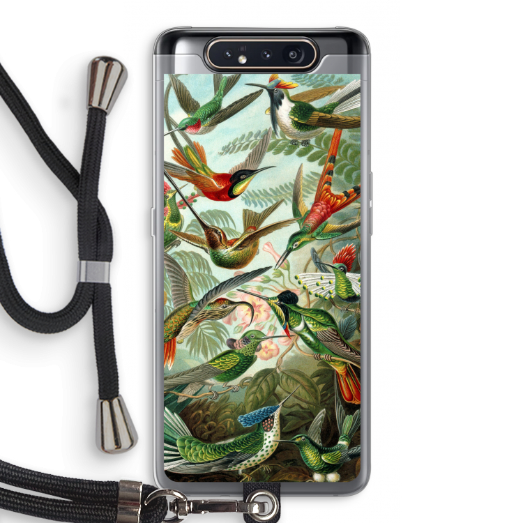 CaseCompany Haeckel Trochilidae: Samsung Galaxy A80 Transparant Hoesje met koord