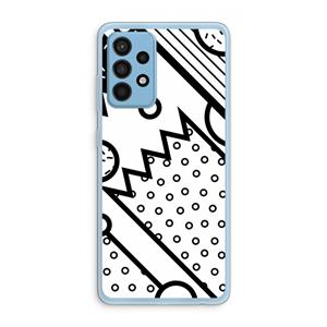 CaseCompany Pop Art #4: Samsung Galaxy A52 Transparant Hoesje