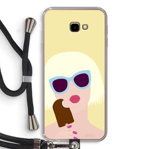 CaseCompany Ice cream: Samsung Galaxy J4 Plus Transparant Hoesje met koord
