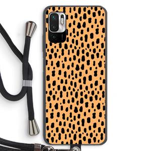 CaseCompany Panter: Xiaomi Redmi Note 10 5G Transparant Hoesje met koord