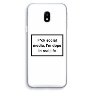 CaseCompany I'm dope: Samsung Galaxy J3 (2017) Transparant Hoesje