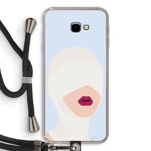 CaseCompany Incognito: Samsung Galaxy J4 Plus Transparant Hoesje met koord