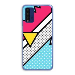 CaseCompany Pop Art #3: Xiaomi Redmi 9T Transparant Hoesje