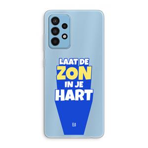 CaseCompany Laat de zon in je hart: Samsung Galaxy A52 Transparant Hoesje