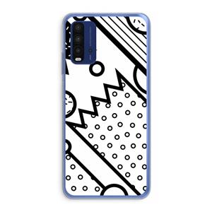 CaseCompany Pop Art #4: Xiaomi Redmi 9T Transparant Hoesje