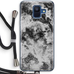 CaseCompany Onweer: Samsung Galaxy A6 (2018) Transparant Hoesje met koord