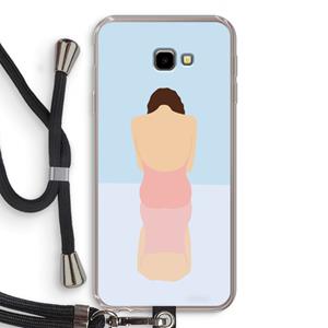 CaseCompany Mirror: Samsung Galaxy J4 Plus Transparant Hoesje met koord