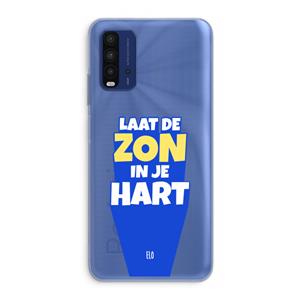 CaseCompany Laat de zon in je hart: Xiaomi Redmi 9T Transparant Hoesje