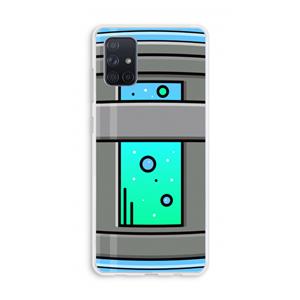 CaseCompany Chug Bottle: Galaxy A71 Transparant Hoesje