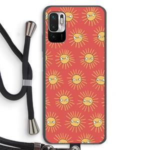 CaseCompany Zon: Xiaomi Redmi Note 10 5G Transparant Hoesje met koord