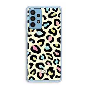 CaseCompany Leopard pattern: Samsung Galaxy A52 Transparant Hoesje