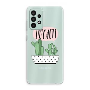 CaseCompany I love cacti: Samsung Galaxy A52s 5G Transparant Hoesje