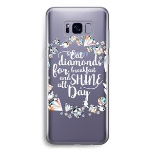 CaseCompany Diamonds: Samsung Galaxy S8 Plus Transparant Hoesje