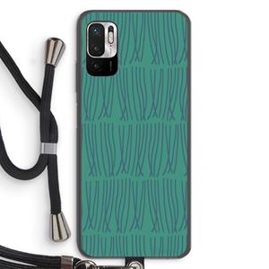 CaseCompany Swirls: Xiaomi Redmi Note 10 5G Transparant Hoesje met koord