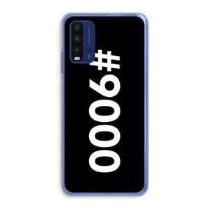 CaseCompany 9000: Xiaomi Redmi 9T Transparant Hoesje