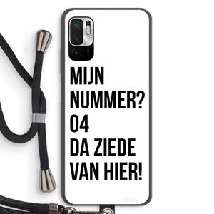 CaseCompany Da ziede van hier: Xiaomi Redmi Note 10 5G Transparant Hoesje met koord