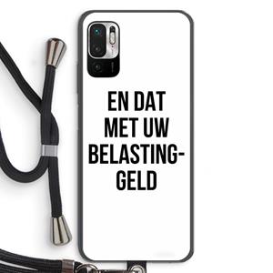 CaseCompany Belastinggeld: Xiaomi Redmi Note 10 5G Transparant Hoesje met koord