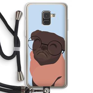 CaseCompany Ludo: Samsung Galaxy A8 (2018) Transparant Hoesje met koord