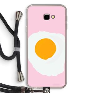 CaseCompany Sunny side up: Samsung Galaxy J4 Plus Transparant Hoesje met koord