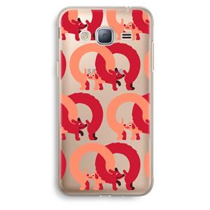 CaseCompany Dogs: Samsung Galaxy J3 (2016) Transparant Hoesje