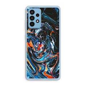 CaseCompany Black Unicorn: Samsung Galaxy A52 Transparant Hoesje