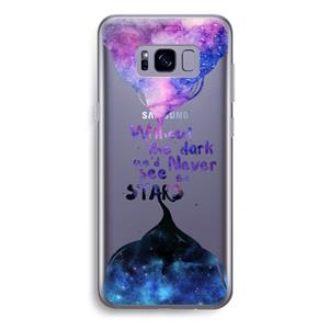 CaseCompany Stars quote: Samsung Galaxy S8 Plus Transparant Hoesje