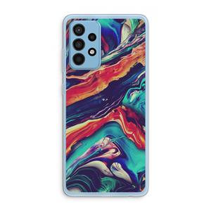 CaseCompany Chameleon Sun: Samsung Galaxy A52 Transparant Hoesje