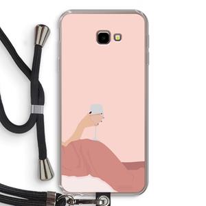 CaseCompany Wine: Samsung Galaxy J4 Plus Transparant Hoesje met koord