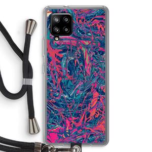 CaseCompany Sleeping Dreams: Samsung Galaxy A42 5G Transparant Hoesje met koord