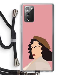 CaseCompany Confidence: Samsung Galaxy Note 20 / Note 20 5G Transparant Hoesje met koord