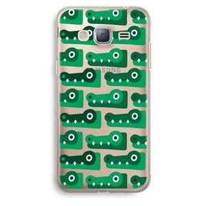 CaseCompany Crocs: Samsung Galaxy J3 (2016) Transparant Hoesje
