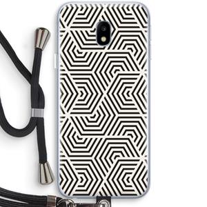 CaseCompany Magic pattern: Samsung Galaxy J3 (2017) Transparant Hoesje met koord